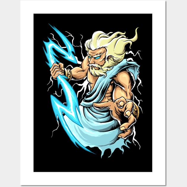 Zeus Art Wall Art by mrgeek